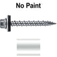 #9 x 1-1/2" Stainless Steel Metal Roofing Screws - Hex Washer Head - Self-Piercing (SP) tip metal to wood siding screws. EPDM washer. Colored head.