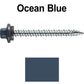 10 x 2” - STAINLESS HEX / ZINC Sheet Metal Roof Screw. Self starting metal to wood siding screws. EPDM washer. Colored head.