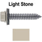 17 x 1-1/2 Metal Roofing Screws - Metal Panel to Metal Purlins and Recovery Screws - Hex Washer Head - EPDM washer.