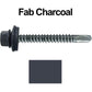 #12 x 2-1/2" Metal to Metal Type #3 Metal Roofing Screws - Hex Head Drill Point - 9/16" EPDM Washer. Colored head.