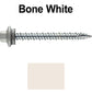 10 x 2” - STAINLESS HEX / ZINC Sheet Metal Roof Screw. Self starting metal to wood siding screws. EPDM washer. Colored head.