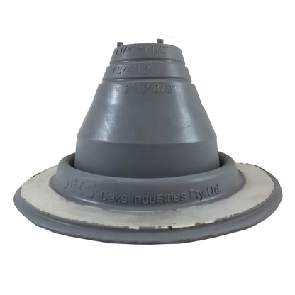 Dektite GRAY EPDM Flexible Round Pipe Flashing - Metal Roof Jack Pipe Boot - Metal Roofing Pipe Flashing