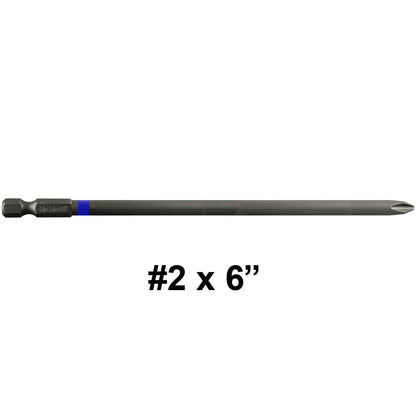 Phillips Driver Bits - with 1/4" Quick Change Shank