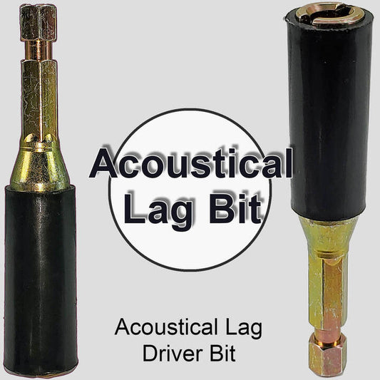 Acoustical Lag Driver Bit - 2-1/2" Long with 1/4" Quick Drive Shank