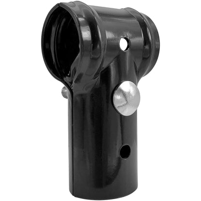 Black Chain Link Fence End Rail Panel Clamps for 1-3/8" and 1-5/8" Pipe. Add Extensions to Existing Fence or Connecting Fence Panels