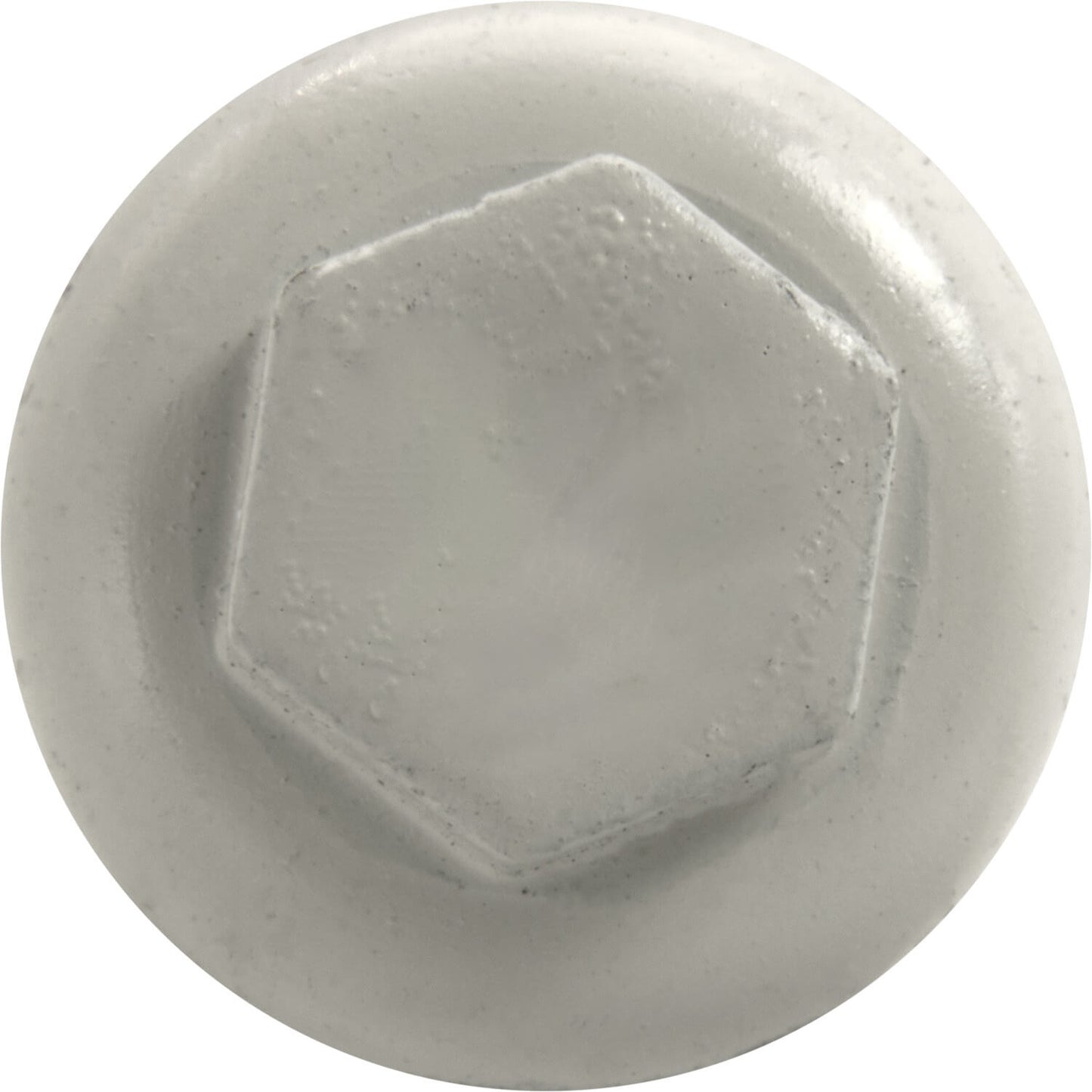 10x1-1/2" HI-LO Zinc Aluminum Cap Metal Roofing Screws  - BONE WHITE (CLEARANCE)