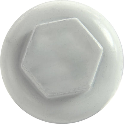 10x2-1/2" HI-LO Zinc Aluminum Cap MINI-DRILLER Metal Roofing Screws  - BRITE WHITE (CLEARANCE)
