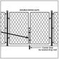 Chain Link Gate Cane Bolt (Single or Double Gate) 1-3/8" X 36"