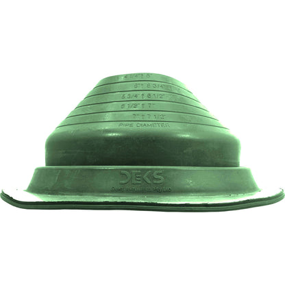 #5 Light Green Dektite Round Base EPDM Pipe Flashing-DF105LG -Case of 10 (CLEARANCE)
