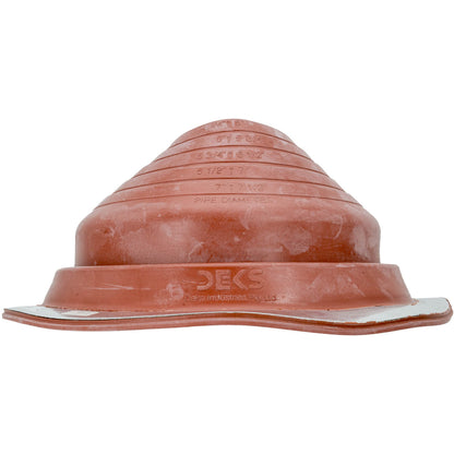 #5 Terracotta Dektite Round Base EPDM Pipe Flashing – DF105TC - Case of 10 (CLEARANCE)