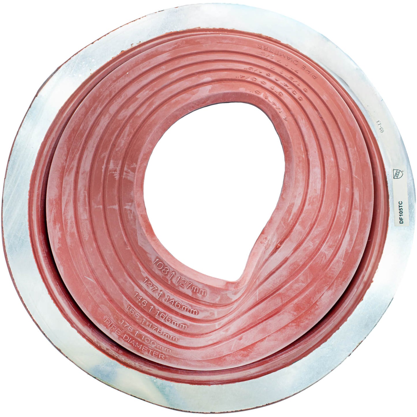 #5 Terracotta Dektite Round Base EPDM Pipe Flashing – DF105TC - Case of 10 (CLEARANCE)