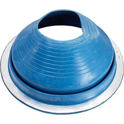 #8 Dark Blue Dektite Round Base Pipe Flashing - DF108DB - Case of 4 (CLEARANCE)