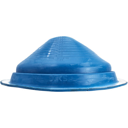 #8 Dark Blue Dektite Round Base Pipe Flashing - DF108DB - Case of 4 (CLEARANCE)