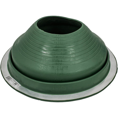 #8 Dark Green Dektite Round Base Pipe Flashing - DF108DG - Case of 5 (CLEARANCE)