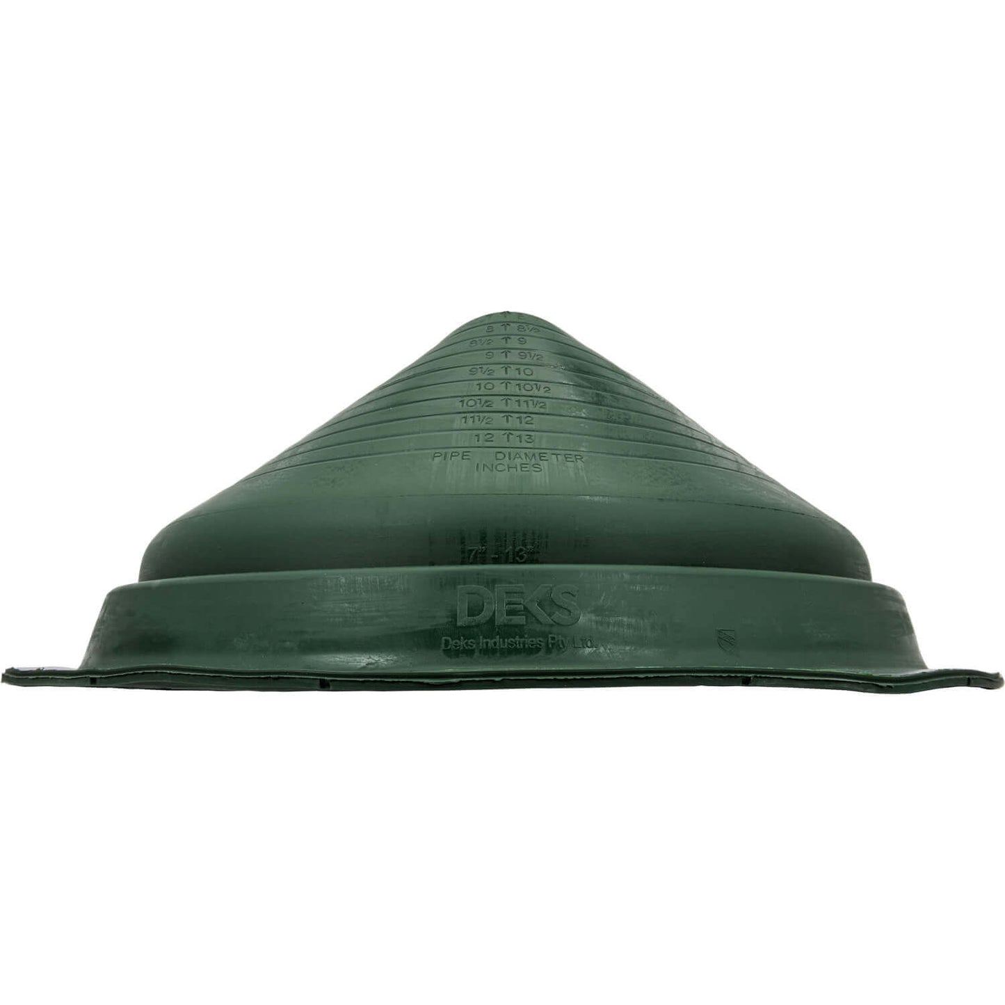 #8 Dark Green Dektite Round Base Pipe Flashing - DF108DG - Case of 5 (CLEARANCE)