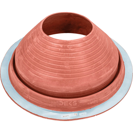 #8 Terracotta Dektite Round Base Pipe Flashing - DF108TC - Case of 5 (CLEARANCE)
