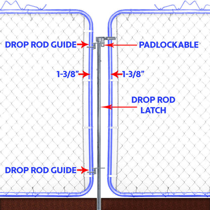 double gate drop rod diagram use
