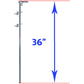 double gate drop rod height measurement