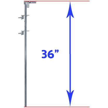 double gate drop rod height measurement