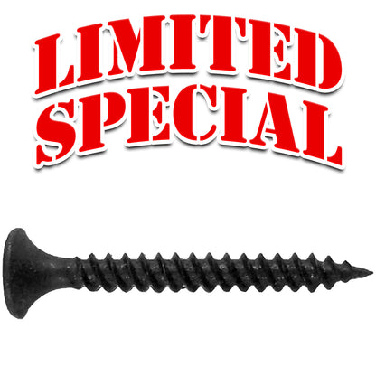 #6x2" Gray Phosphate Fine Thread Drywall Screws - For Metal Studs (Clearance)