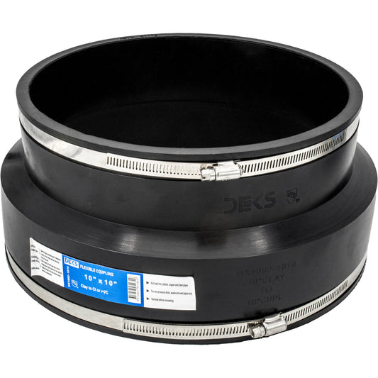 10" x 10" DEKS Flexible Coupling - DX1002-1010 - 4 PACK (CLEARANCE)