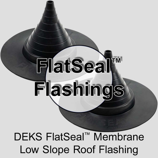 BLACK EPDM Flat Seal for Flat and Low pitch Roofs with Single Ply or Bitumen Coverings FS25-175BU