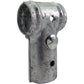 END CLAMP / PANEL T CLAMP -  Chain Link Fence Clamp for T-ing into a pipe of exact dimensions. 1-3/8" x 1-3/8" or 1-5/8" x 1-5/8"