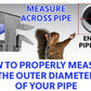 how to measure pipe landing page