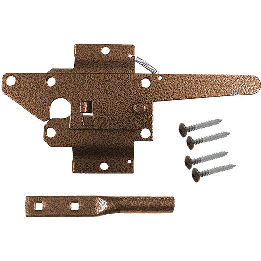 Bronze Western Style Wood Gate Latch – No Handle | Heavy Duty Rustic Fence & Barn Door Latch (CLEARANCE)