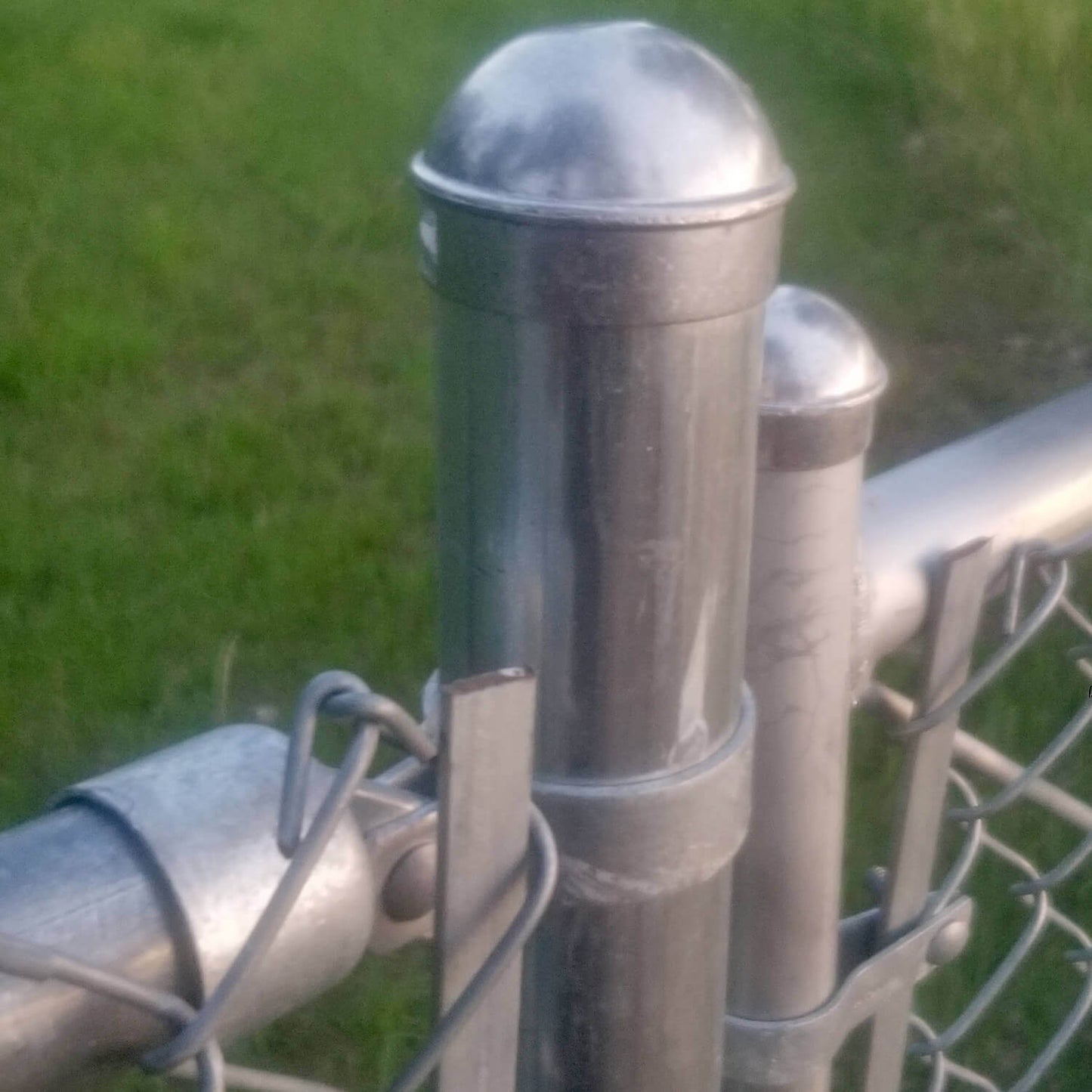 Aluminum Chain Link Fence Post Caps in Various Fence Post Sizes
