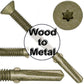 Reamer Tek Torx/Star Head Self-Drilling Wood to Metal Screws - for Flatbeds, Trailers or Fastening Wood to Steel
