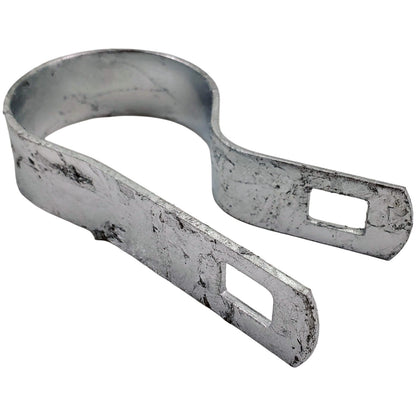 Tension Band for Chain Link Fence - Manufactured from Galvanized Steel to Prevent Rust. Tension Bands Wrap Around the Pipe on the Fence and Attach to a Tension Bar Holding the Chain Link Mesh