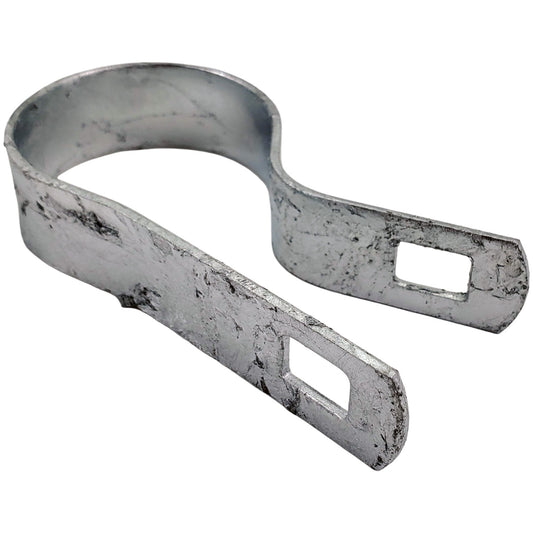 Tension Band for Chain Link Fence - Manufactured from Galvanized Steel to Prevent Rust. Tension Bands Wrap Around the Pipe on the Fence and Attach to a Tension Bar Holding the Chain Link Mesh