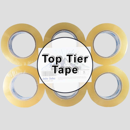Shipping/Packaging Tape - Clear, Strong 2.7-millimeter Tape, fits in a standard tape gun. 110 Yards or 60 Yards