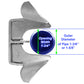 Wood Post Mounted Butterfly Gate Latch - Latch for Wood Fence Gates & Wall Mount Applications