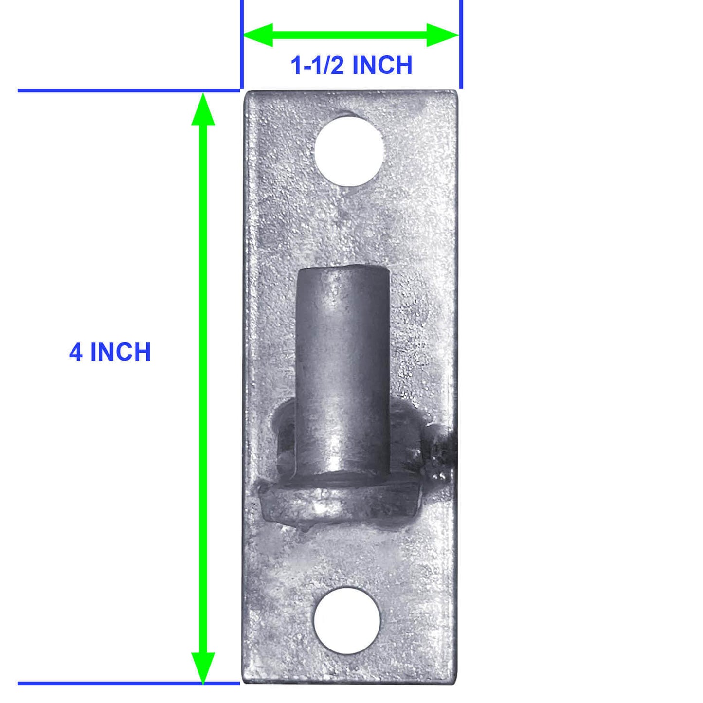 WALL MOUNT FLAT BACK Chain Link Fence Gate Hinge - 5/8 Hinge Pin