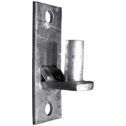 WALL MOUNT FLAT BACK Chain Link Fence Gate Hinge - 5/8 Hinge Pin