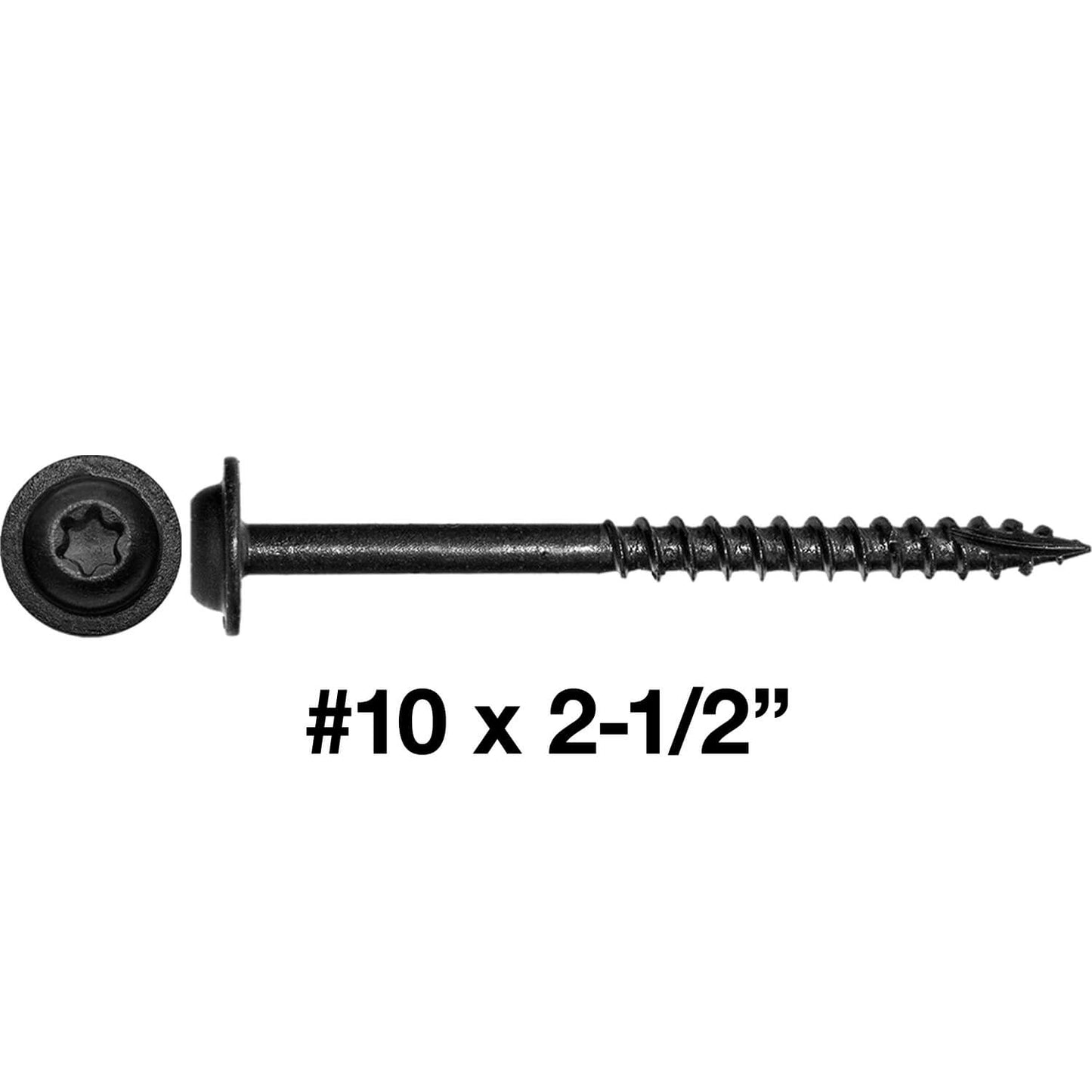 #10 Round Washer Head Truss Head Screw. Torx/Star Drive Head Wood Screws. Multipurpose Cabinet, Furniture, Siding and Trim and General Construction
