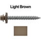 12 x 2" Metal ROOFING SCREWS: (250) Hex ReGrip Sheet Metal Roof Screw. Sharp Point metal to wood siding screws. 9/16" EPDM washer