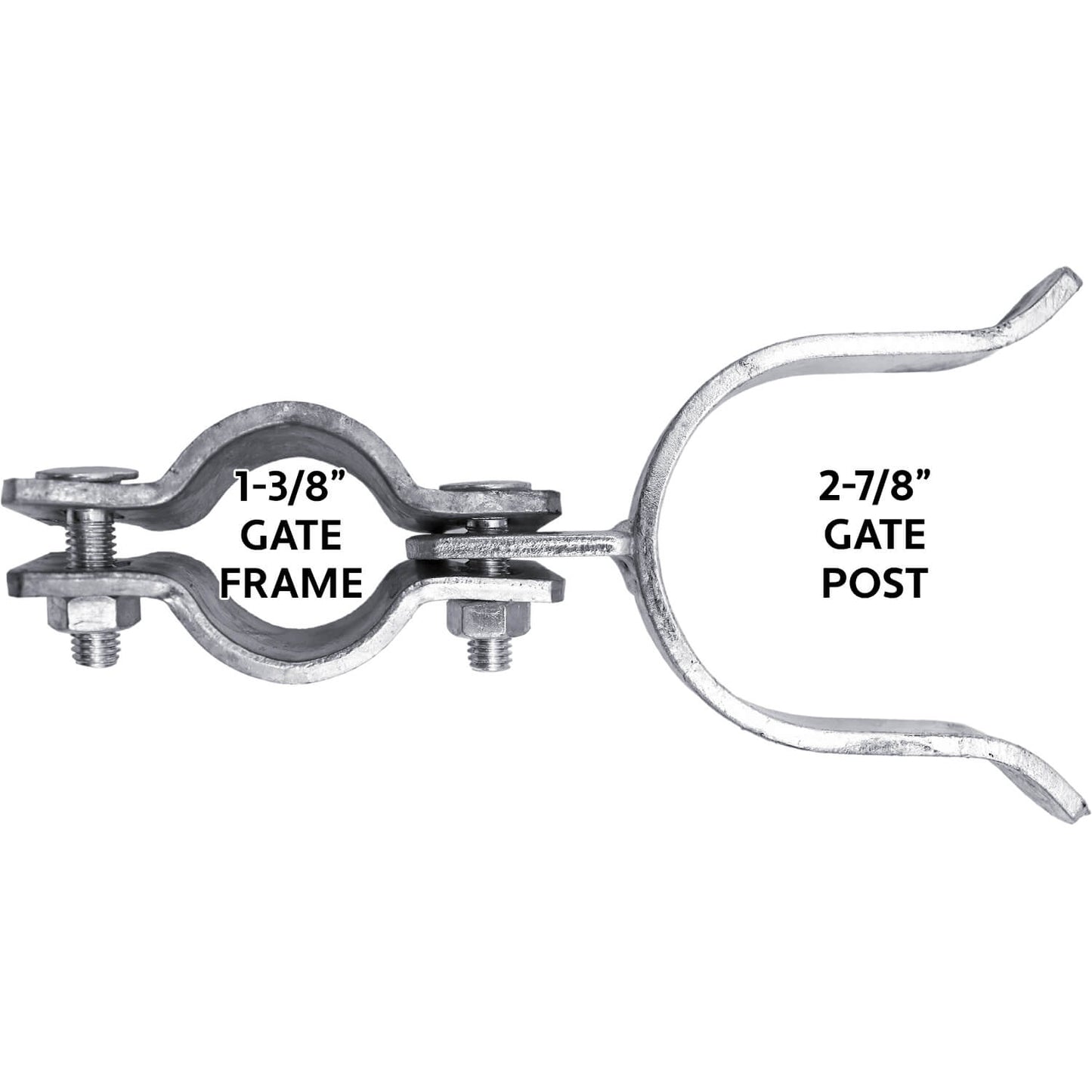 Chain Link Fence Gate Fork Latch -  Fence Gate Latch - Galvanized Fence Gate Latch With Hole for Padlock