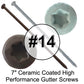 #14 x 7" Ceramic Coated Torx/Star Drive Gutter Screws -  For Fastening Gutters to Wood - Torx/Star T-30 Drive Head