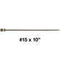 #15 Exterior Coated Wood Screws - Extra Long Bronze Wood Screw with Torx/Star Drive Head - Multipurpose Torx/Star Drive Wood Screws