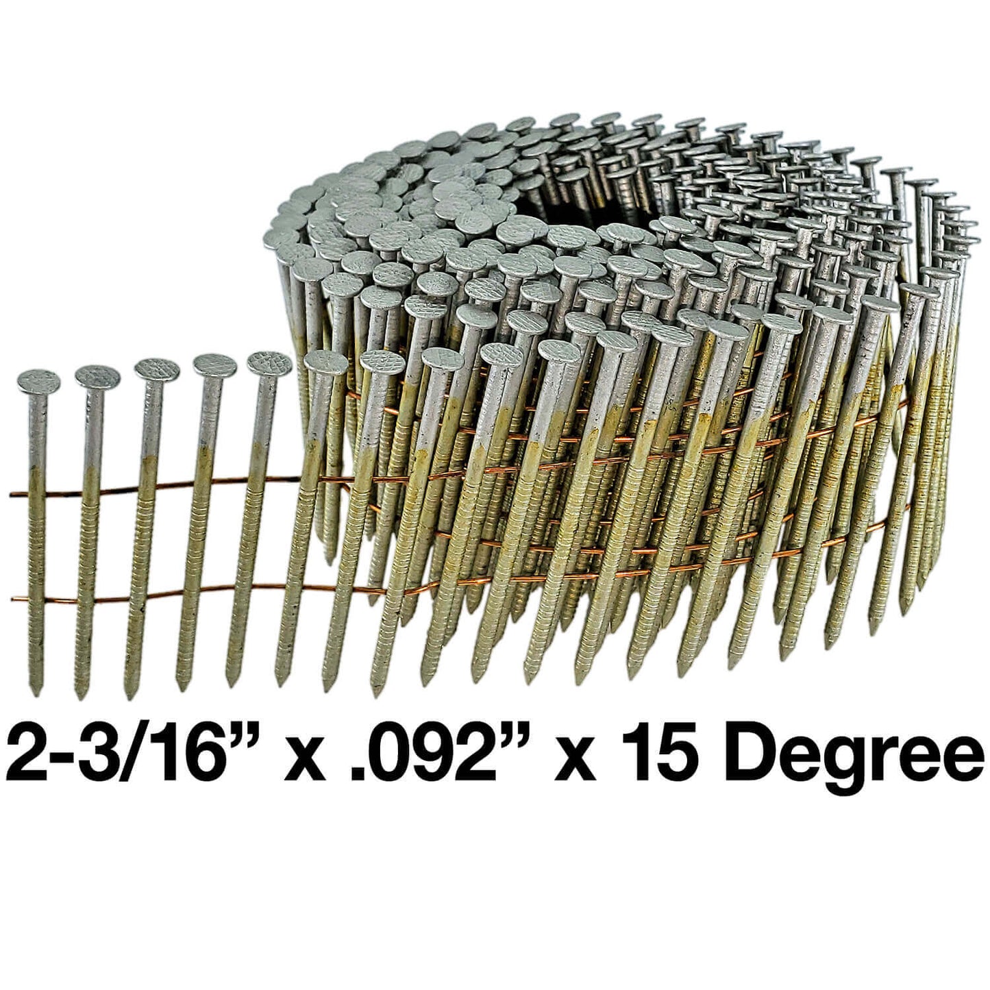 15 Degree Wire Weld Coil - Collated - Roofing, Siding and Fencing Nails