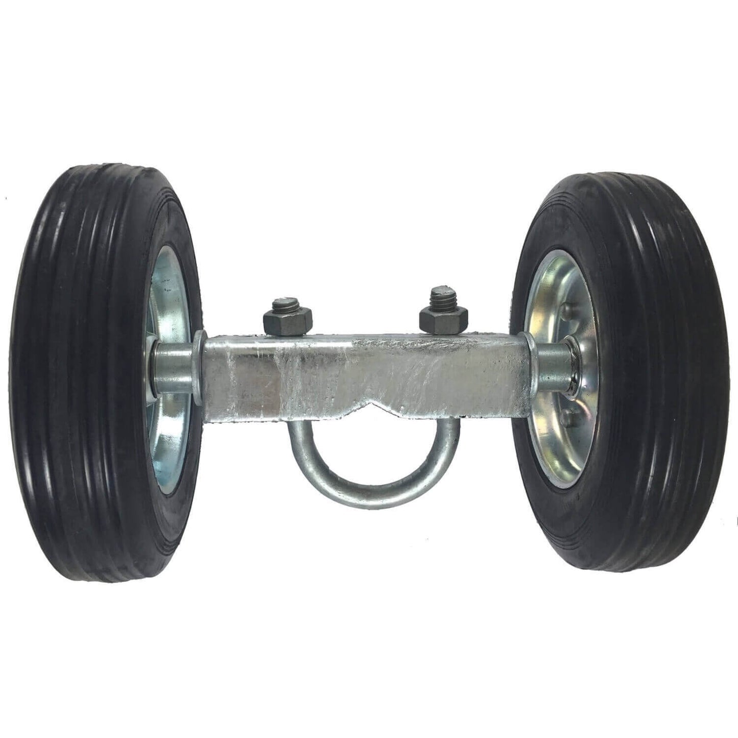 Gate Wheel Carriers for Chain Link Fence Rolling/Sliding Gates. Various Styles and Widths, Hard Rubber Wheels and Pneumatic Rubber Wheels