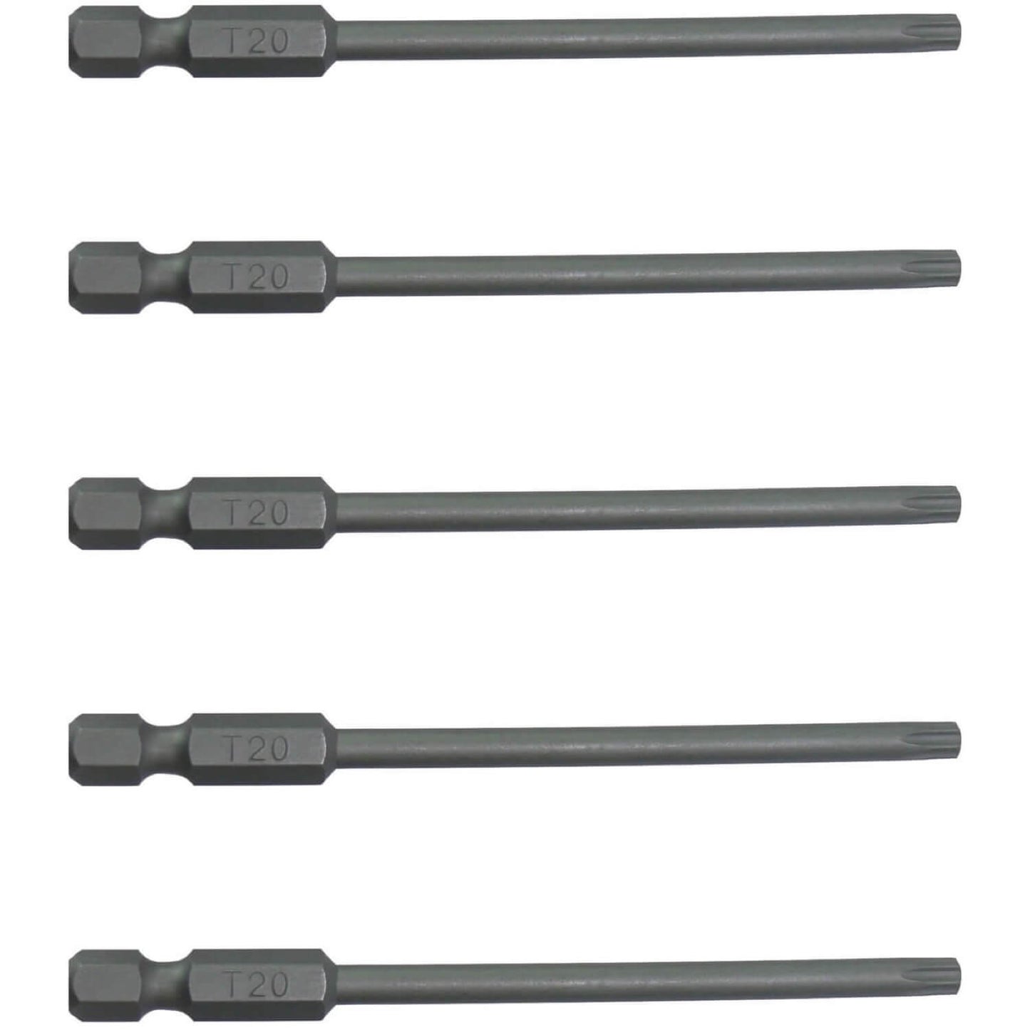 T20 (T-20) Torx/Star Driver Bit - Color Coded Torx/Star Drive Quick Change Shank Bit for Screws and Fasteners Requiring T20 (T-20)