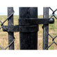 Tension Bands for Chain Link Fence -  BLACK Powder Coated Chain Link Tension Band