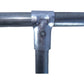 END CLAMP / PANEL T CLAMP -  Chain Link Fence Clamp for T-ing into a pipe of exact dimensions. 1-3/8" x 1-3/8" or 1-5/8" x 1-5/8"