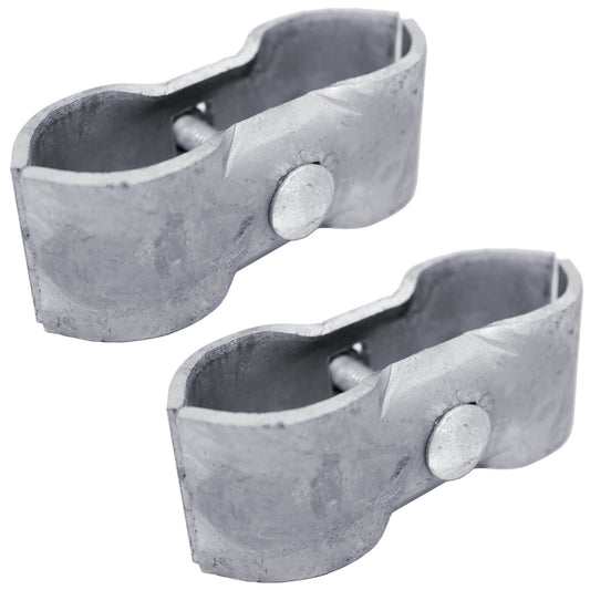 Chain Link Fence PANEL CLAMPS / KENNEL CLAMPS. Use For Dog kennels / dog runs, or temporary chain link fencing (Saddle clamps) Available sizes 1-3/8", 1-5/8" and 1-7/8" in 2 Pack and 8 Packs