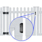 Universal NYLON GATE HANDLE -WHITE: Pull works with Wood, Metal, or Vinyl gates. (1 PACK)