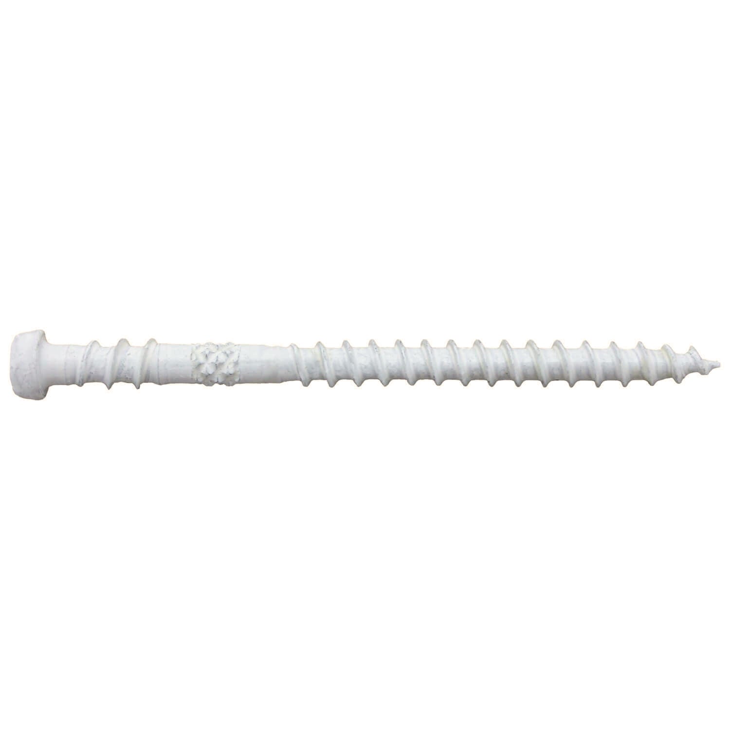 Jake Sales #10 x 2-3/4 WHITE Colored Composite Decking Wood Screw